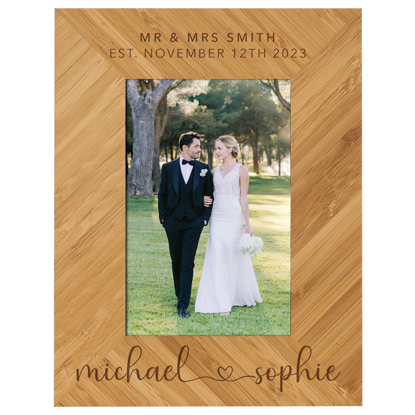 Custom Wedding Photo Frame