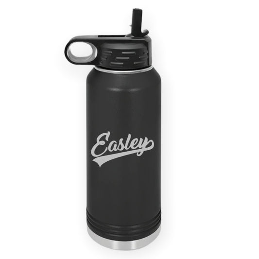 32 Oz. Engraved Insulated Water Bottle - Easley Outline