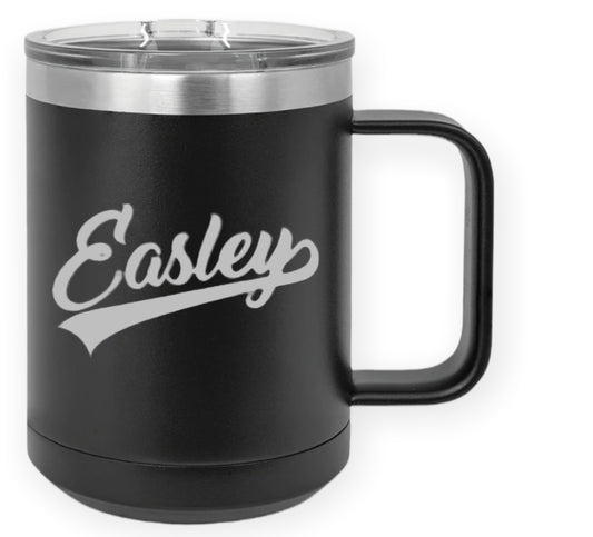 15 oz. Engraved Coffee Tumbler - Easley Solid