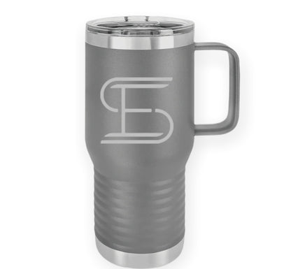 20 oz. Engraved Tumbler with Handle- ES