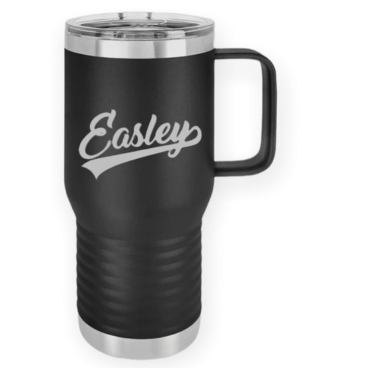20 oz. Engraved Tumbler with Handle- Easley Solid