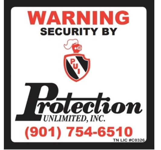 PU - Yard Security Sign