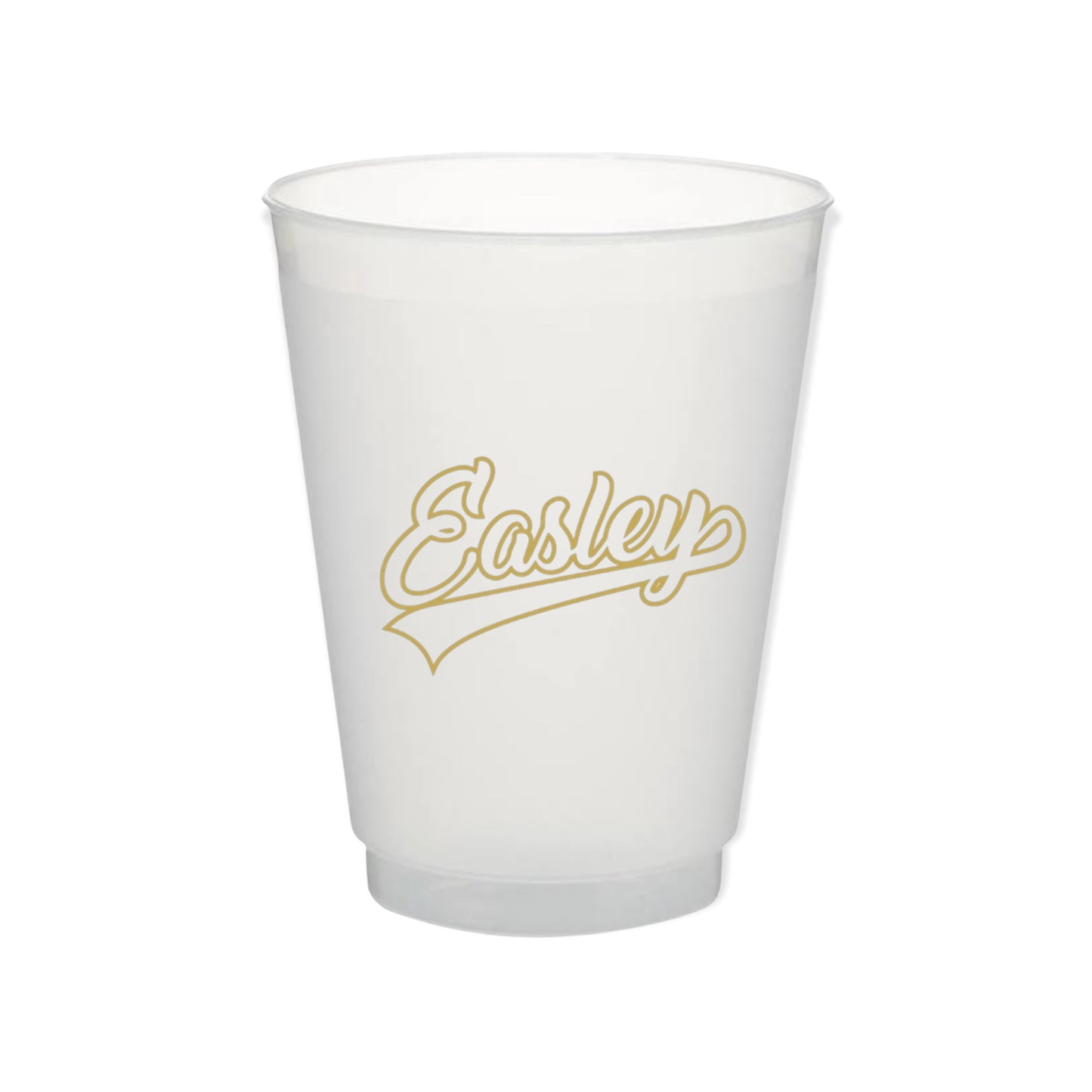 Frosted Cup Set of 10 - Easley (Gold)